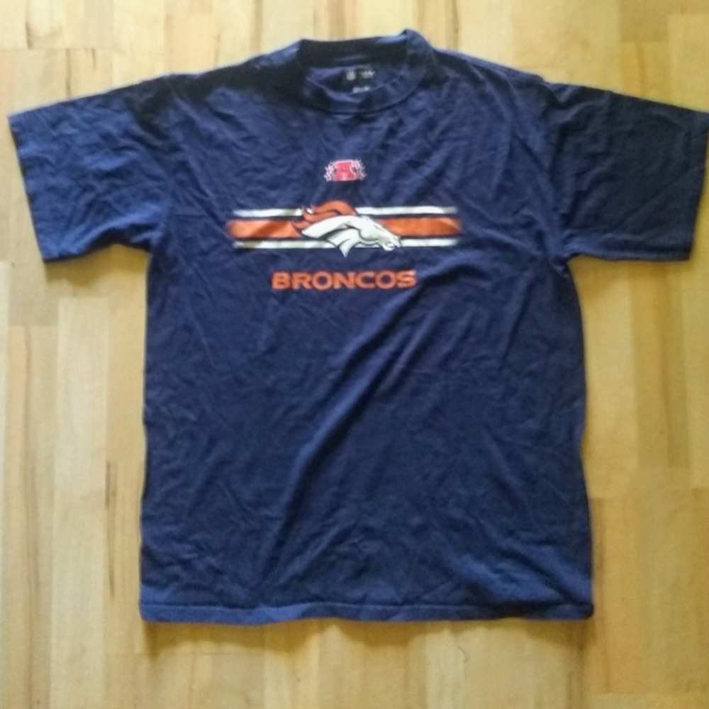 Men's large team apparel Denver broncos tee shirt